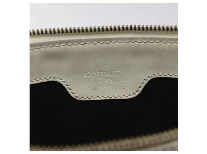LOUIS VUITTON Epi Stretch Delmonico Pouch Crema M54603 LV Auth EC848 Crudo - vista 10