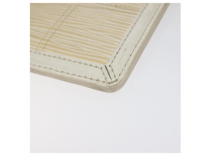 LOUIS VUITTON Epi Stretch Delmonico Pouch Crema M54603 LV Auth EC848 Crudo - vista 16