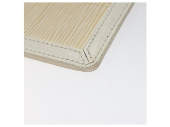 LOUIS VUITTON Epi Stretch Delmonico Pouch Crema M54603 LV Auth EC848 Crudo - vista 17