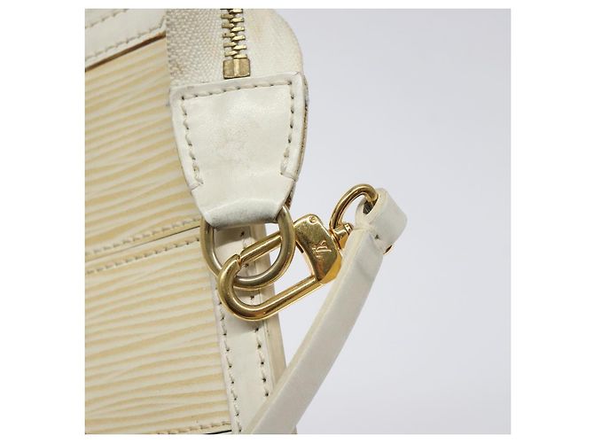 LOUIS VUITTON Epi Stretch Delmonico Pouch Crema M54603 LV Auth EC848 Crudo - vista 18