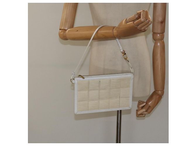 LOUIS VUITTON Epi Stretch Delmonico Pouch Crema M54603 LV Auth EC848 Crudo - vista 21
