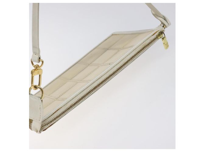 LOUIS VUITTON Epi Stretch Delmonico Pouch Crema M54603 LV Auth EC848 Crudo - vista 6