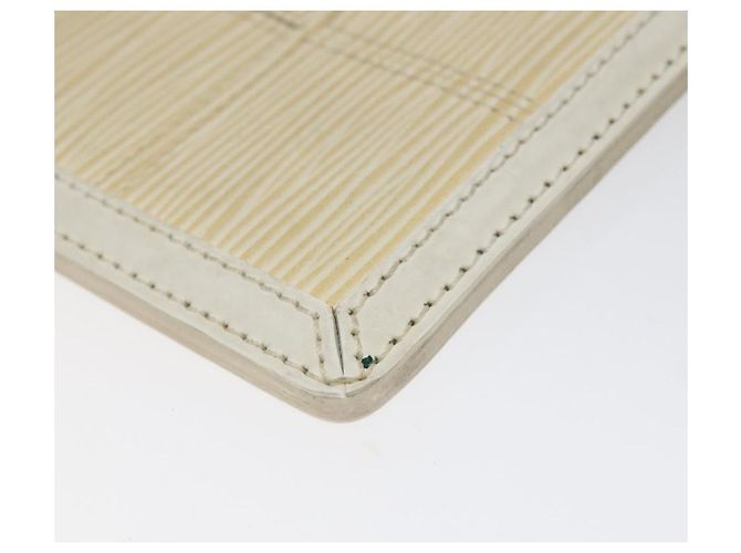 LOUIS VUITTON Epi Stretch Delmonico Pouch Crema M54603 LV Auth EC848 Crudo - vista 8