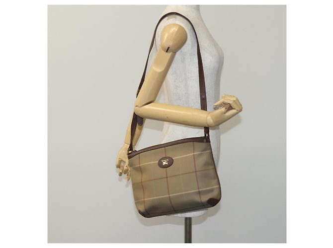 Autre Marque Borsa a Spalla Burberrys Nova Check in Tela Beige Auth bs23892 - vista 20