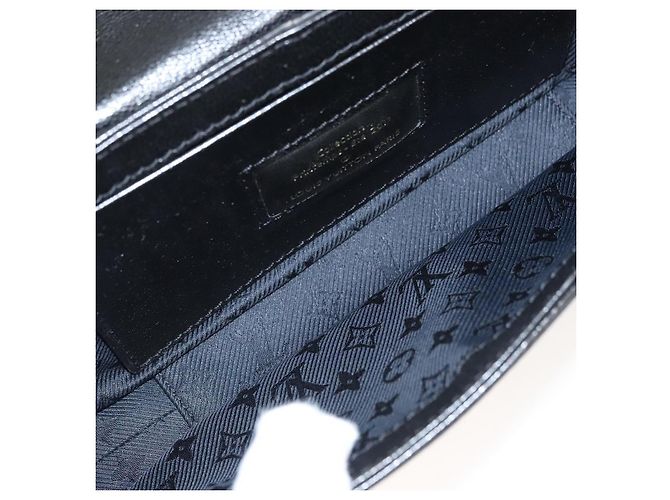 LOUIS VUITTON Borsa a Spalla Avant Garde in Pelle Scamosciata Nera M97093 LV Auth BA550S Nero - vista 10