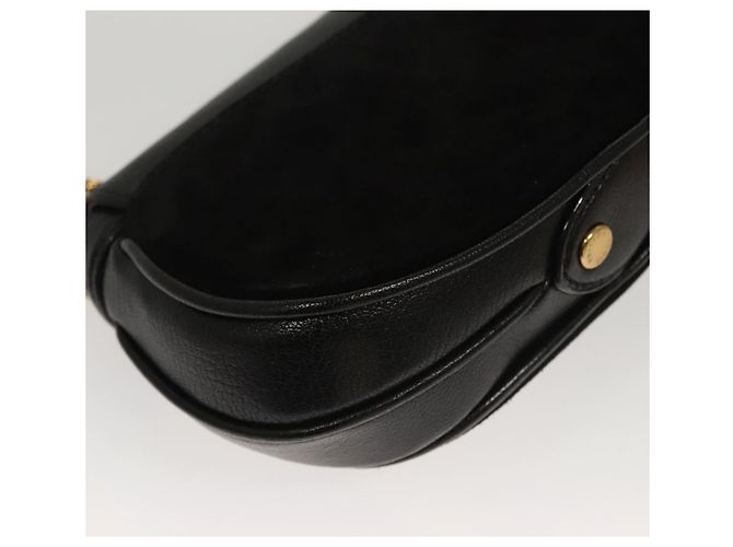 LOUIS VUITTON Borsa a Spalla Avant Garde in Pelle Scamosciata Nera M97093 LV Auth BA550S Nero - vista 17