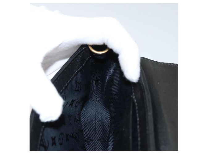 LOUIS VUITTON Borsa a Spalla Avant Garde in Pelle Scamosciata Nera M97093 LV Auth BA550S Nero - vista 25