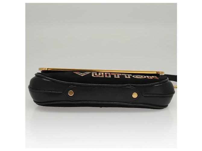 LOUIS VUITTON Borsa a Spalla Avant Garde in Pelle Scamosciata Nera M97093 LV Auth BA550S Nero - vista 5