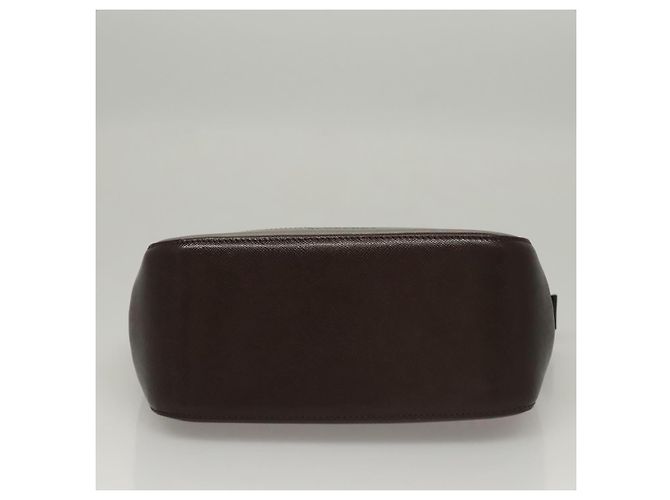 Bolsa de mão em canvas bege com estampa Nova Check da BURBERRY Auth sw226 - vista 5