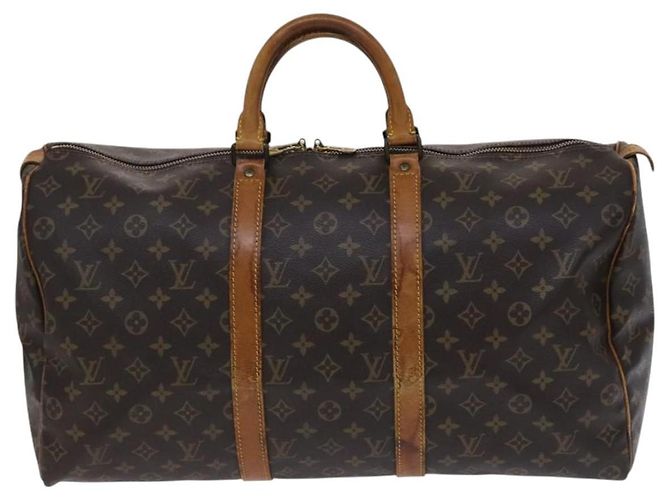 LOUIS VUITTON Monogram Keepall 50 Borsa Boston M41426 LV Auth MY083 Monogramma - vista 13
