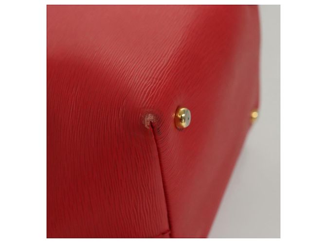 Chloé Borsa a spalla in pelle rossa e oro Chloe Chain Auth EC882 Rosso D'oro - vista 10