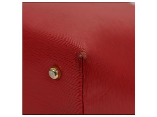 Chloé Borsa a spalla in pelle rossa e oro Chloe Chain Auth EC882 Rosso D'oro - vista 16