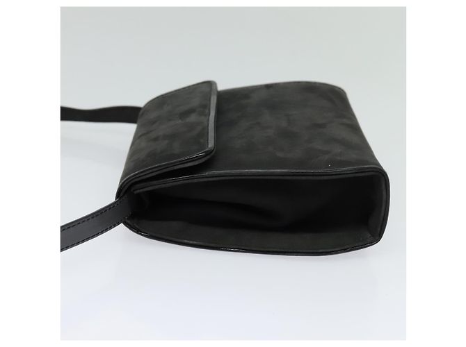 Borsa a Spalla Salvatore Ferragamo in Camoscio Grigio Auth BA862 Marrone - vista 3
