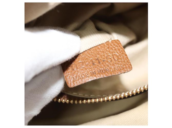 Chloé Borsa a mano in pelle Chloe 2 vie marrone oro Auth BA1004 D'oro - vista 12