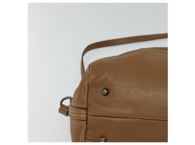 Chloé Borsa a mano in pelle Chloe 2 vie marrone oro Auth BA1004 D'oro - vista 15