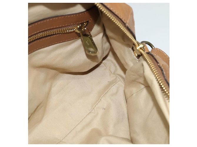 Chloé Borsa a mano in pelle Chloe 2 vie marrone oro Auth BA1004 D'oro - vista 20