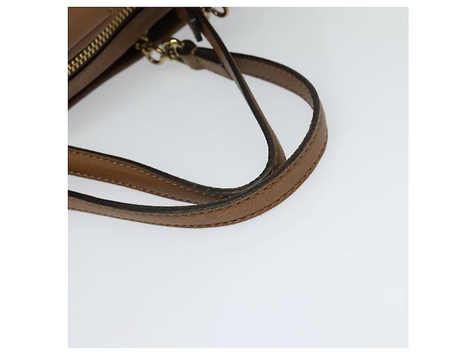 Chloé Borsa a mano in pelle Chloe 2 vie marrone oro Auth BA1004 D'oro - vista 7