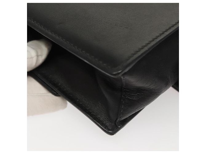 PRADA Borsa a Spalla con Catena in Pelle Grigia Oro Auth bs23951 Marrone D'oro - vista 16