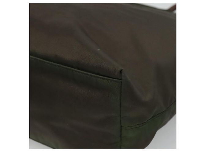 PRADA Borsa Tote Nylon Khaki Oro Auth hk2406 D'oro Cachi - vista 15