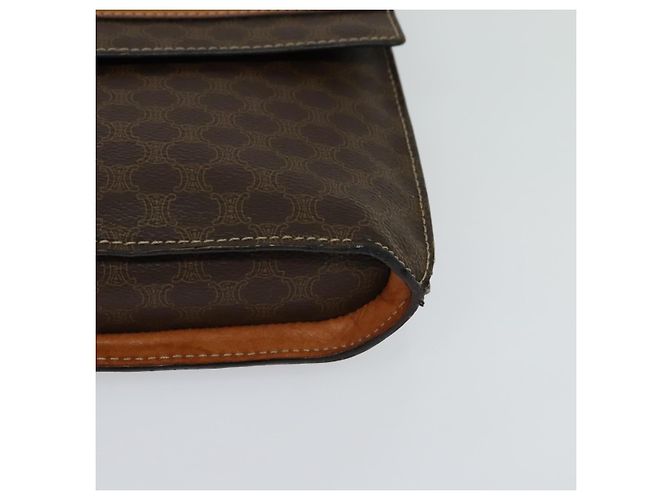 Céline CELINE Macadam Canvas Umhängetasche, PVC-Leder, braun, gold, authentisch, EC933 Golden - Ansicht 15