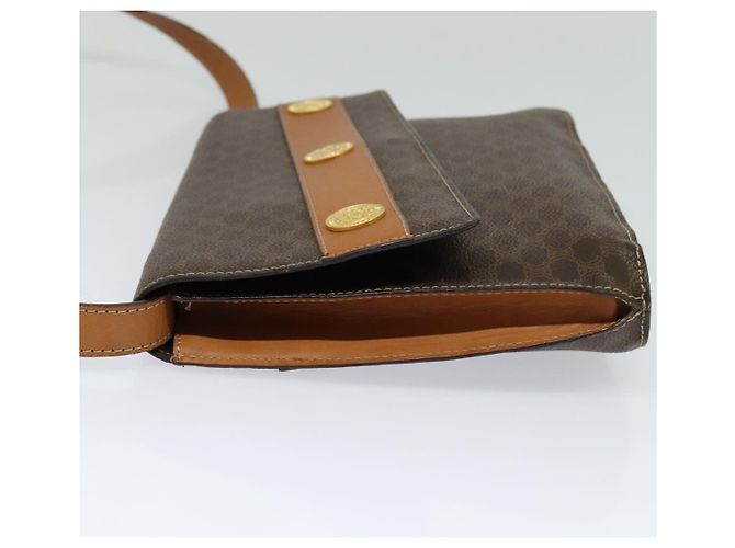 Céline CELINE Macadam Canvas Umhängetasche, PVC-Leder, braun, gold, authentisch, EC933 Golden - Ansicht 3