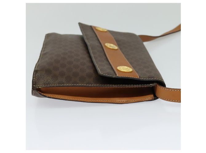 Céline CELINE Macadam Canvas Umhängetasche, PVC-Leder, braun, gold, authentisch, EC933 Golden - Ansicht 4