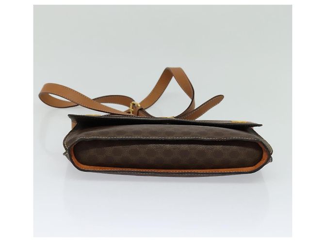 Céline CELINE Macadam Canvas Umhängetasche, PVC-Leder, braun, gold, authentisch, EC933 Golden - Ansicht 5