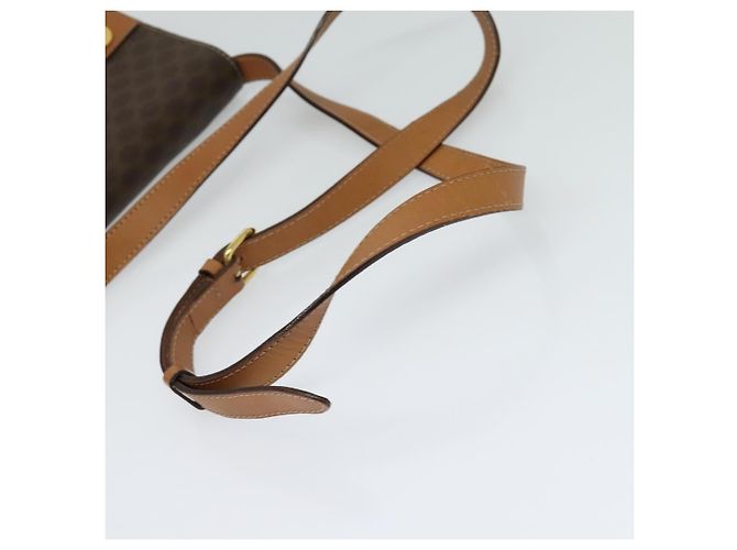 Céline CELINE Macadam Canvas Umhängetasche, PVC-Leder, braun, gold, authentisch, EC933 Golden - Ansicht 7