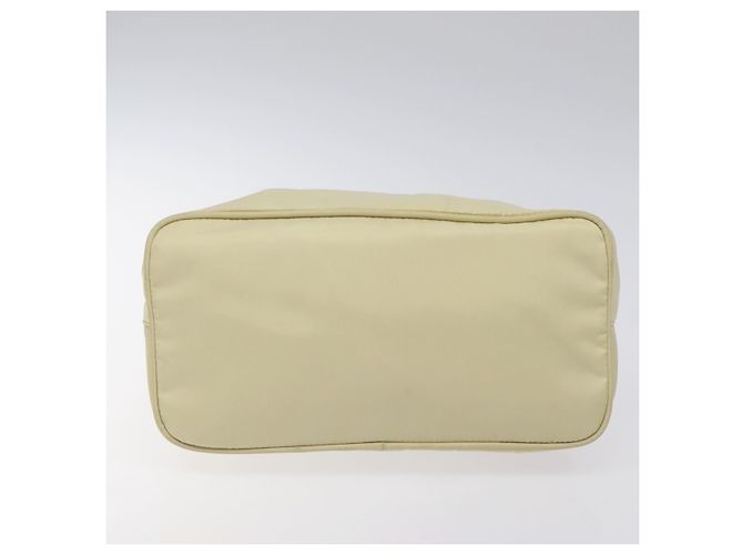 PRADA Sac à main en nylon blanc argent Auth hk2411 Argenté - vue 5