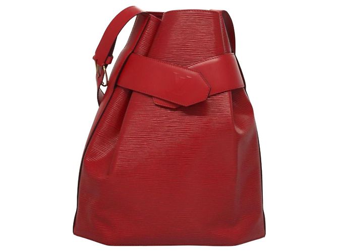 LOUIS VUITTON Epi Sac Depaule PM Borsa a Spalla Rossa M80207 LV Auth sw221 Rosso - vista 13