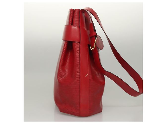 LOUIS VUITTON Epi Sac Depaule PM Borsa a Spalla Rossa M80207 LV Auth sw221 Rosso - vista 4