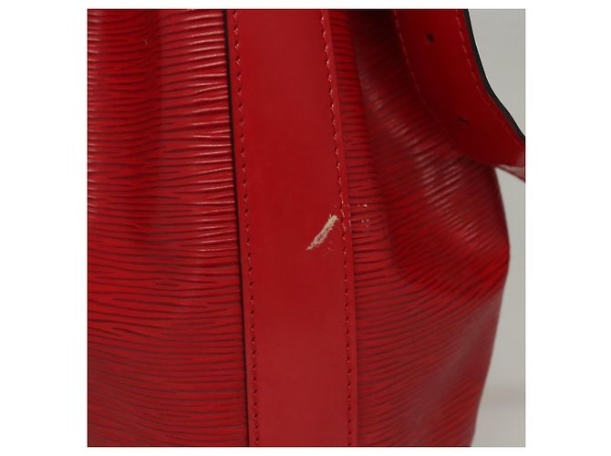 LOUIS VUITTON Epi Sac Depaule PM Borsa a Spalla Rossa M80207 LV Auth sw221 Rosso - vista 5