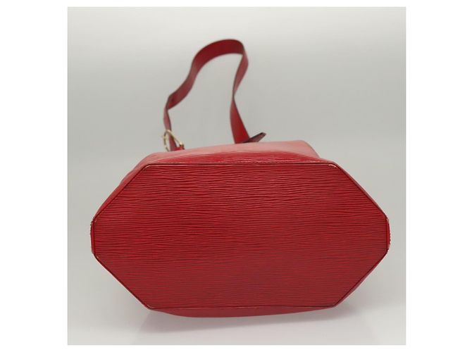 LOUIS VUITTON Epi Sac Depaule PM Borsa a Spalla Rossa M80207 LV Auth sw221 Rosso - vista 6