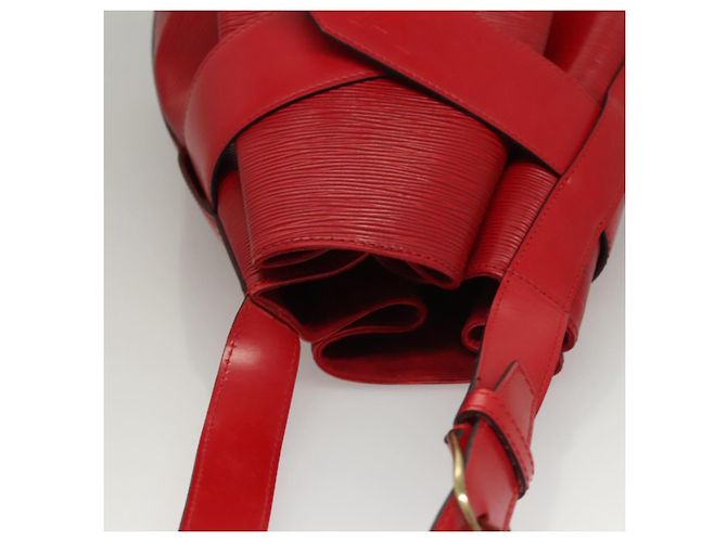 LOUIS VUITTON Epi Sac Depaule PM Borsa a Spalla Rossa M80207 LV Auth sw221 Rosso - vista 7