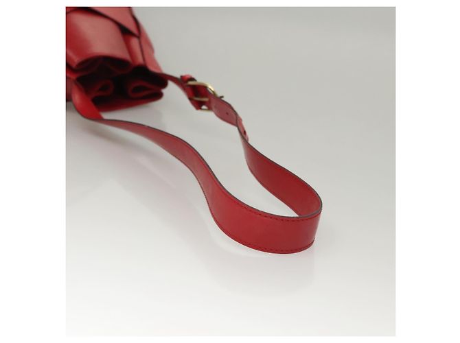 LOUIS VUITTON Epi Sac Depaule PM Borsa a Spalla Rossa M80207 LV Auth sw221 Rosso - vista 8