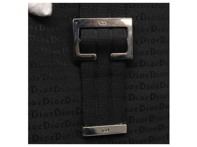 Borsa tote in tela nera Christian Dior Auth bs24155 Nero - vista 10