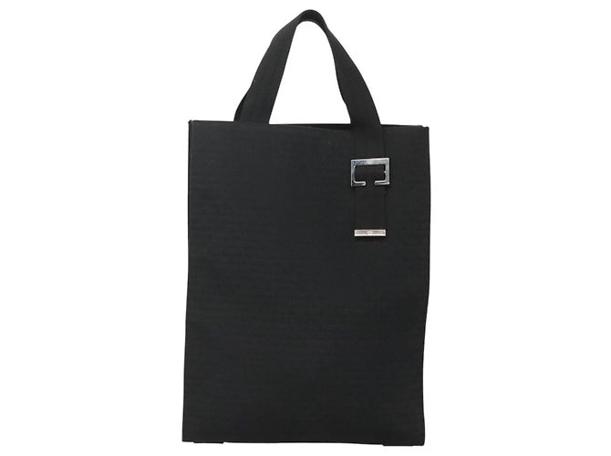 Borsa tote in tela nera Christian Dior Auth bs24155 Nero - vista 13