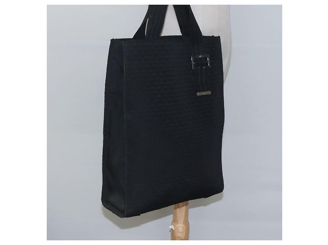 Borsa tote in tela nera Christian Dior Auth bs24155 Nero - vista 19