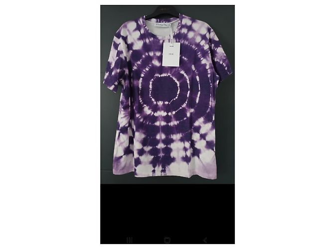 T-shirt Christian Dior Mumbai Edition Bianca e Viola Viola scuro - vista 2