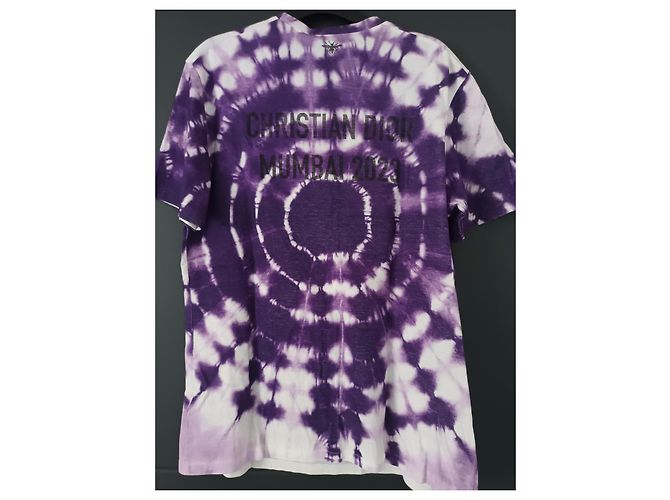 T-shirt Christian Dior Mumbai Edition Bianca e Viola Viola scuro - vista 5