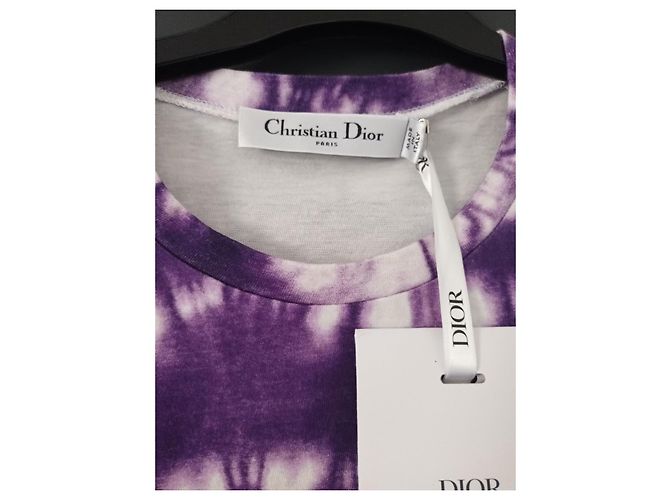 T-shirt Christian Dior Mumbai Edition Bianca e Viola Viola scuro - vista 6