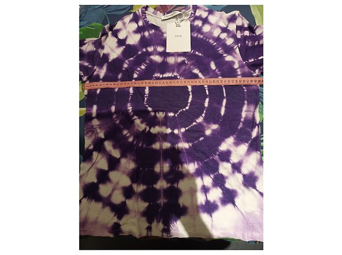 T-shirt Christian Dior Mumbai Edition Bianca e Viola Viola scuro - vista 7