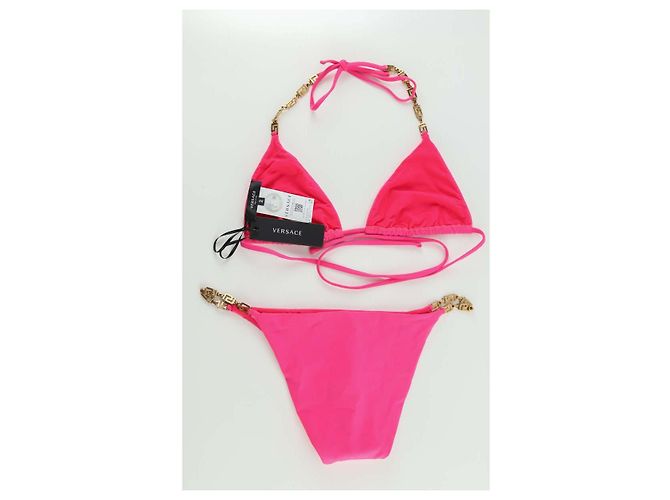 Versace Fato de banho rosa - vista 4