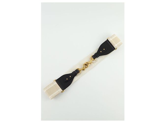 Dior Beige leather shoulder strap - view 2