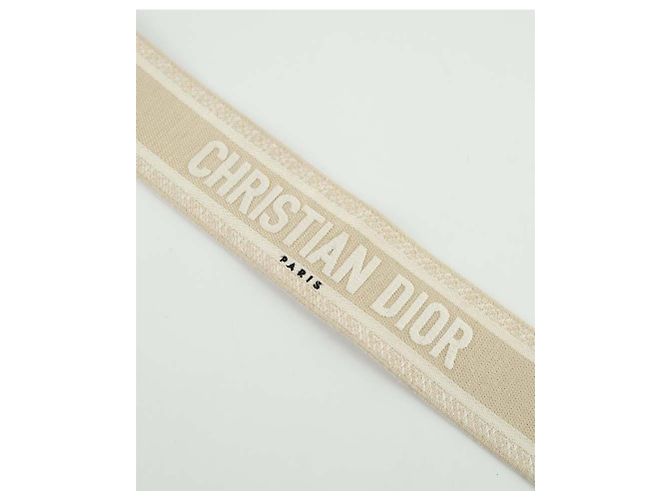 Dior Beige leather shoulder strap - view 4