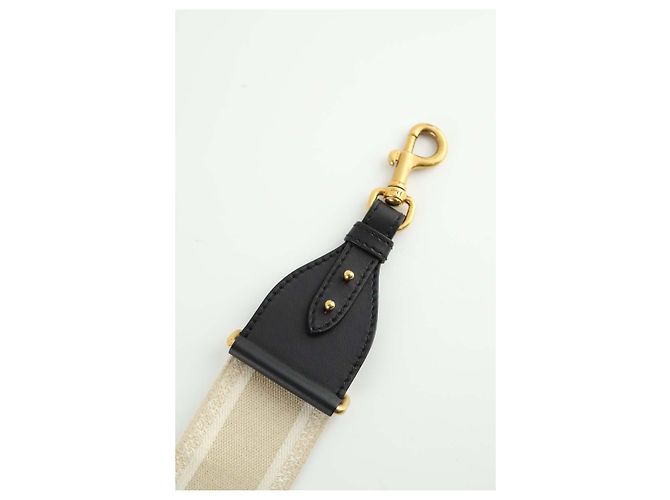Dior Beige leather shoulder strap - view 5