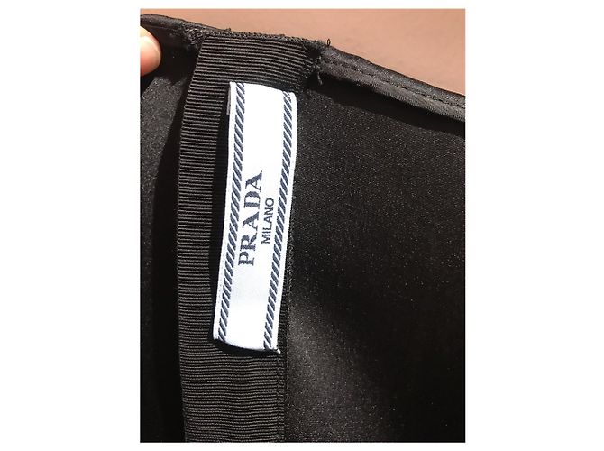 PRADA Kleid T.International L Seide Schwarz - Ansicht 2