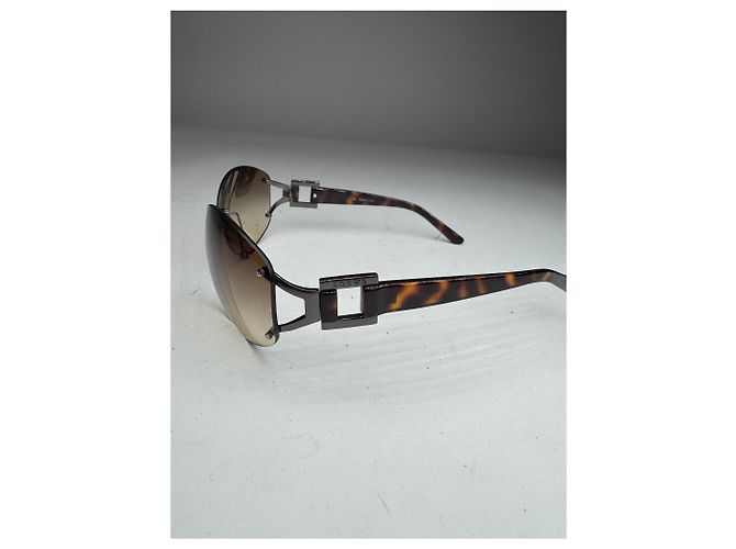Vintage Loewe Madrid übergroße rahmenlose Brille Braun - Ansicht 10