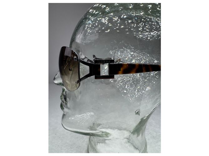Vintage Loewe Madrid übergroße rahmenlose Brille Braun - Ansicht 3