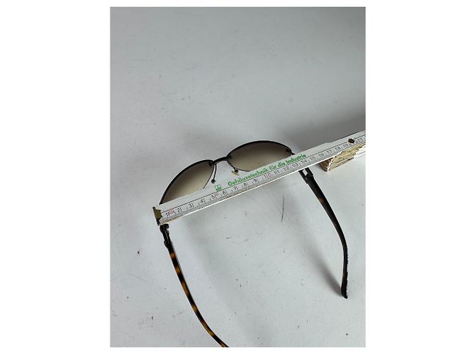 Vintage Loewe Madrid übergroße rahmenlose Brille Braun - Ansicht 6